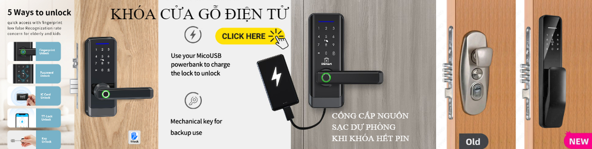 Trang chủ 112 Banner DSmartlock.vn Khóa cửa gỗ điện tử