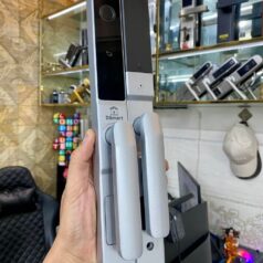 Khóa vân tay cửa nhôm Xingfa DSmart N38T Chống nước 4 Khóa vân tay cửa nhôm đố nhỏ DSmart N38T App TTlock màu bạc sliver