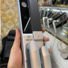 Khóa vân tay cửa nhôm Xingfa DSmart N38T Chống nước 8 Khóa điện tử cửa nhôm Xingfa DSmart N38T gắn ngoài trời App TTlock sliver