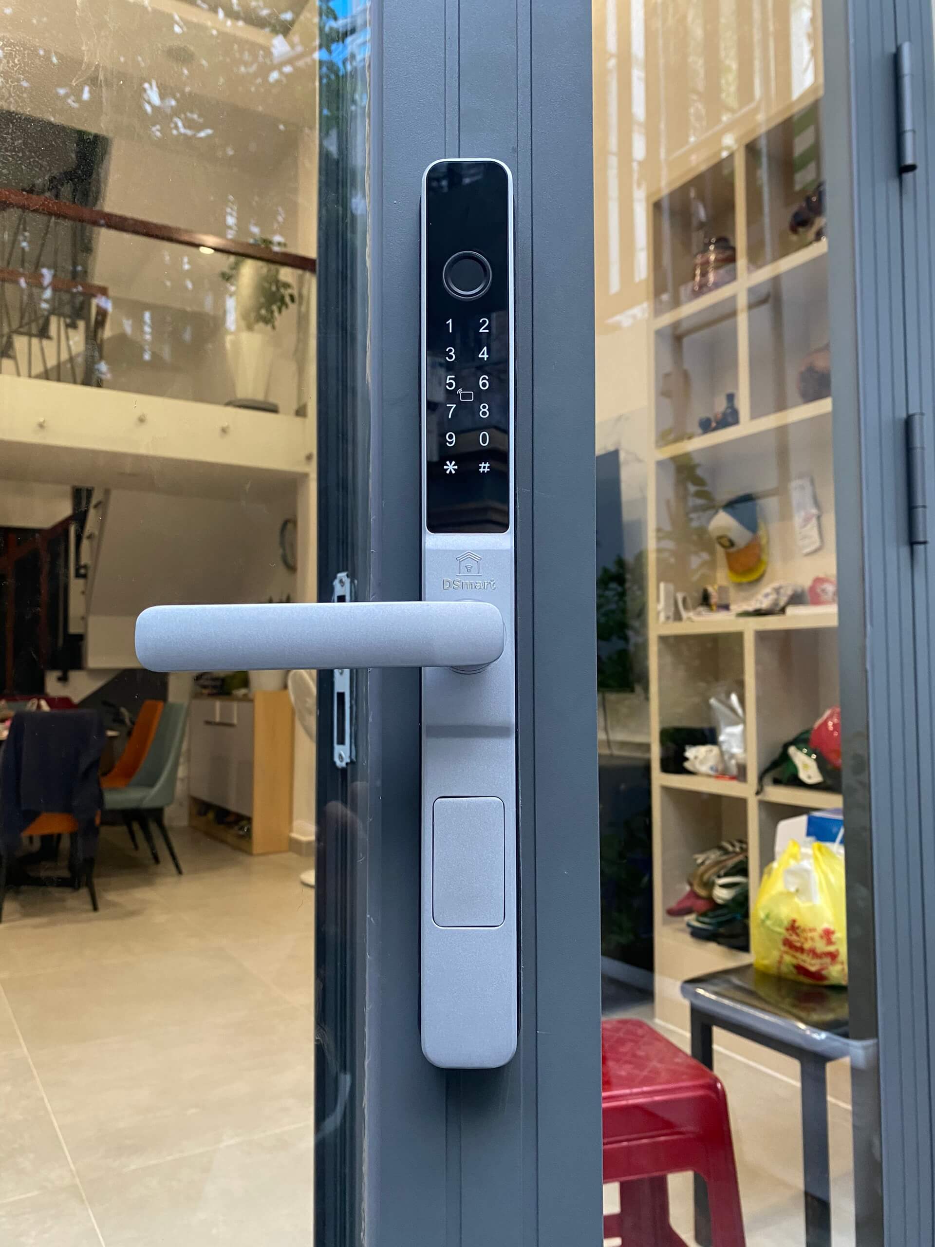 Khóa vân tay cửa nhôm Xingfa DSmart N38T Chống nước App Khóa vân tay cửa nhôm Xingfa DSmart N38T Chống nước App