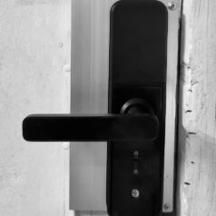 Khóa điện tử vân tay DSmart PN03T màu đen black cho cửa sắt