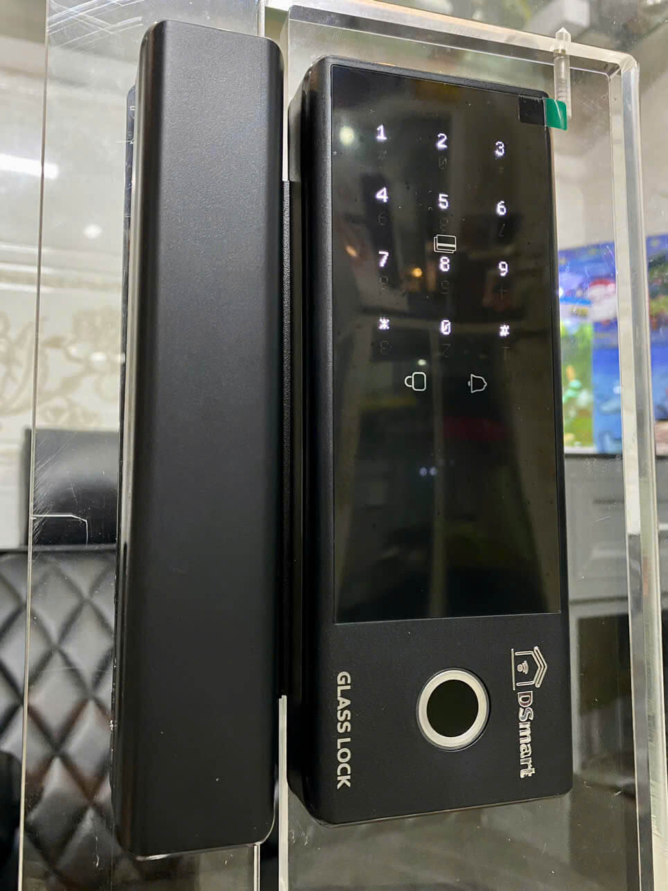 Khoá điện tử vân tay cửa kính bản lề sàn DSMART K36T Khoá điện tử vân tay cửa kính bản lề sàn DSMART K36T