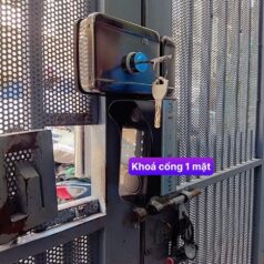 Khóa vân tay Cửa Cổng DSmart 1C39T-C 1 chiều bên trong chìa chống nước gắn ngoài trời màu bạc inox có app ttlock cho nhà trọ