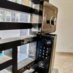 Khóa điện tử Cửa Cổng DSmart 1C39T-C Vân Tay 1 chiều bên trong chìa CHỐNG NƯỚC lắp vào bên trong nhà