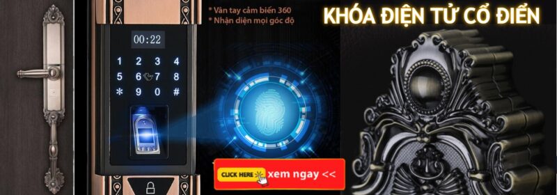 Trang chủ 173 Banner DSmart Khóa điện tử sảnh đồng tân cổ điển