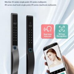 Khóa điện tử vân tay FaceId DSmart NX78Y-F App Tuya 8 Khóa cửa nhôm FaceId DSmart NX78T-F