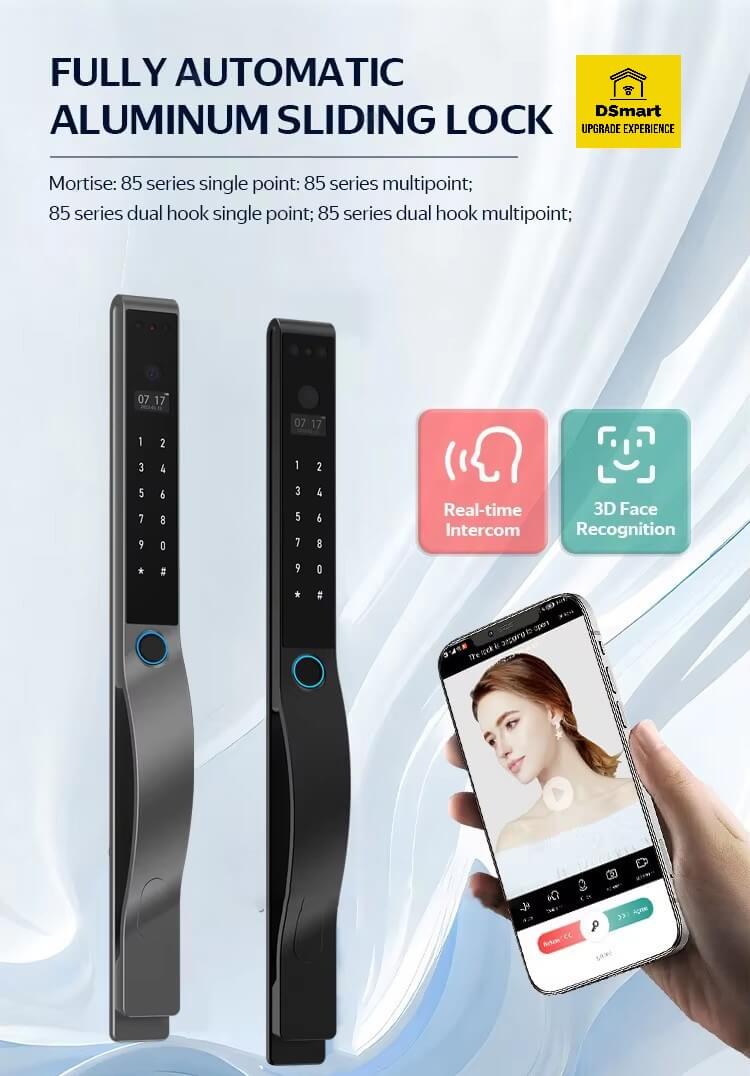 Khóa cửa nhôm FaceId DSmart NX78T-F Khóa cửa nhôm FaceId DSmart NX78T-F