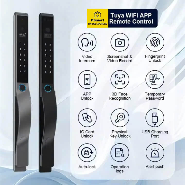 Khóa cửa nhôm FaceId DSmart NX78T-F Khóa cửa nhôm FaceId DSmart NX78T-F