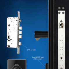 Khóa điện tử vân tay DSmart PL33T cho cửa gỗ, chung cư