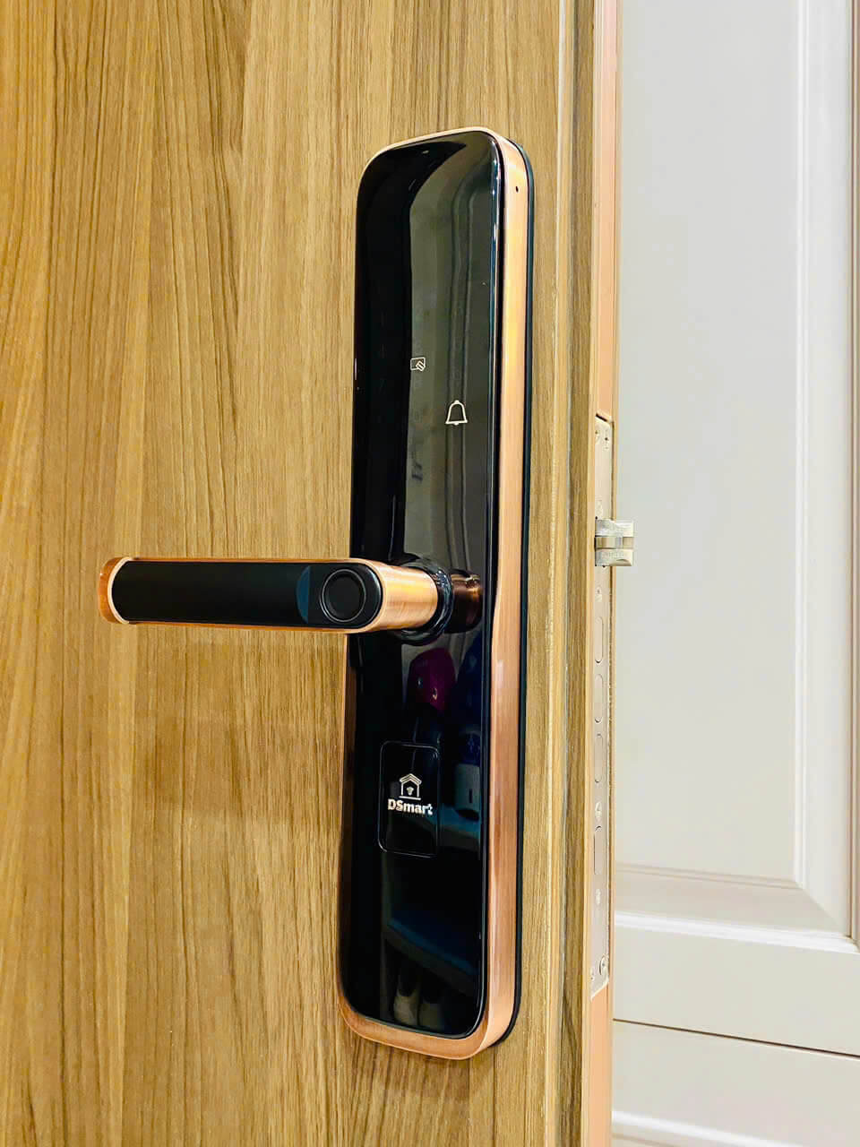 Khóa vân tay thẻ từ DSmart PL36T cho cửa gỗ, căn hộ Khóa vân tay thẻ từ DSmart PL36T cho cửa gỗ, căn hộ