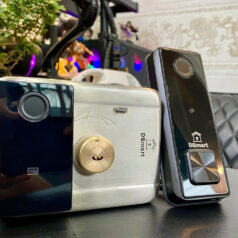 Khóa điện tử cửa cổng vân tay 2 chiều DSmart 2C35T Inox 304 6 Khóa Cửa Cổng DSmart 2C35T Vân Tay 2 chiều CHỐNG NƯỚC