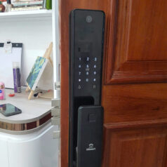 Khóa điện tử Face ID Nhận Dạng Khuôn Mặt DSmart PLA01T 6 Khóa Cửa Gỗ Thông Minh Nhận Dạng Khuôn Mặt FaceID Wifi DSmart PLA01T TTLock