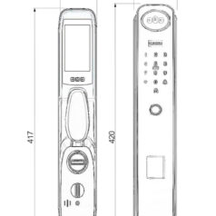 Khóa Vân Tay Thông Minh DSmart PLA11Y - App Tuya 17 Khóa Vân Tay Thông Minh DSmart PLA11Y - App Tuya