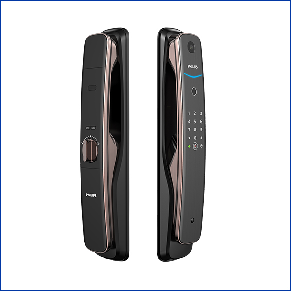 Khóa cửa vân tay có camera Philips DDL702-1HWS Khóa cửa vân tay có camera Philips DDL702-1HWS