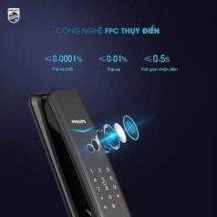 Khóa cửa vân tay có camera Philips DDL702-1HWS 6 Khóa cửa vân tay có camera Philips DDL702-1HWS