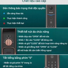 Khóa cửa thông minh Philips DDL709-7HWS 6 Khóa cửa thông minh Philips DDL709-7HWS