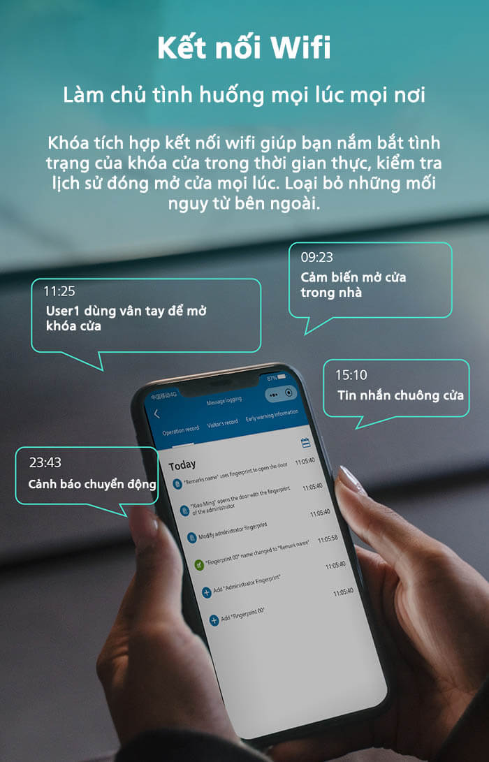 Khóa cửa thông minh Philips DDL709-7HWS Khóa cửa thông minh Philips DDL709-7HWS
