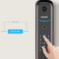 Khóa cửa vân tay có camera Philips DDL702-1HWS 18 Khóa cửa vân tay có camera Philips DDL702-1HWS