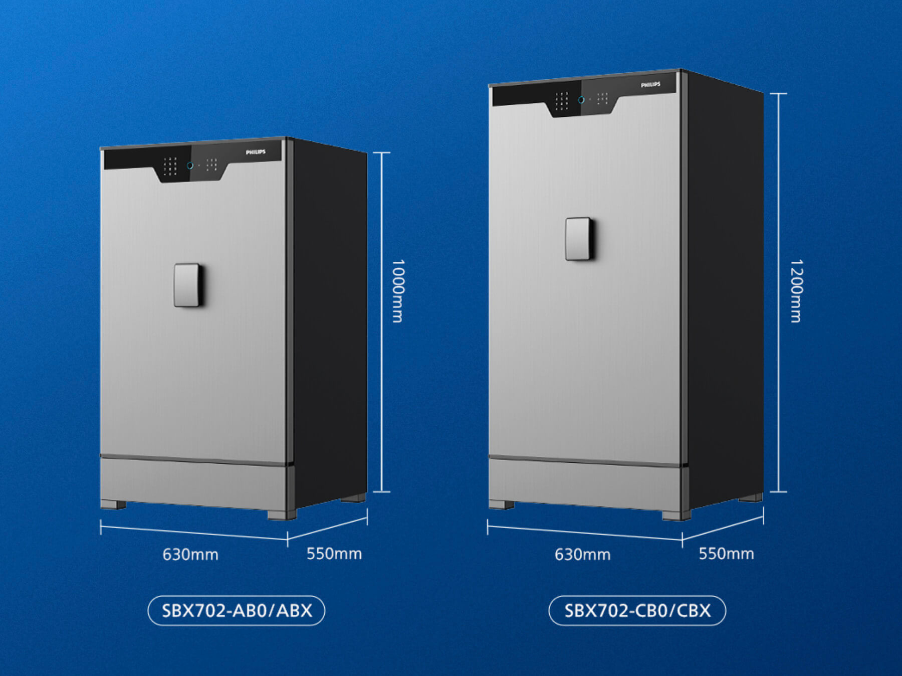 Két sắt vân tay mã số Philips SBX702 Két sắt vân tay mã số Philips SBX702