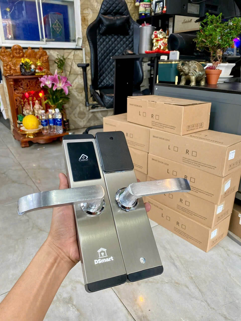 Khóa thông minh dành riêng cho khách sạn DSmart H02T Khóa điện tử thẻ từ quản lí khách sạn DSmart H02F