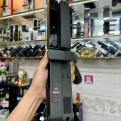 Khóa điện tử vân tay cửa nhôm tự động Xingfa NX75T-F màu đen