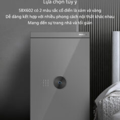 Trang chủ 224 Két Sắt Thông Minh Vân Tay Màu Xám Sang Trọng Philips SBX602
