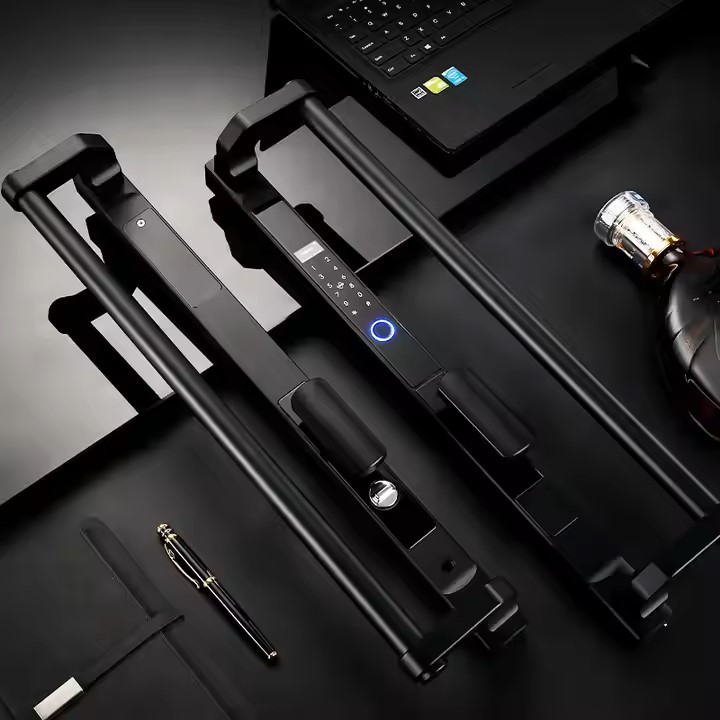 Khóa Cửa vân tay Nhôm Xingfa NX86T màu đen black Khóa Cửa vân tay Nhôm Xingfa NX86T màu đen black