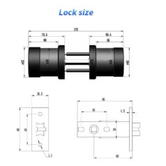 Khóa Điện Tử DSmart NT03T cho cửa tay nắm tròn 7 Kích thước Khóa thông minh app TTLOCK thay thế tay nắm tròn DSmart NT03T
