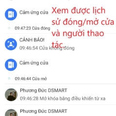 Cảm Biến Thông Báo Đóng/Mở Cửa DSmart CBT2 7 Cảm Biến Thông Báo Đóng/Mở Cửa DSmart DS2 xem được lịch sử ra vào