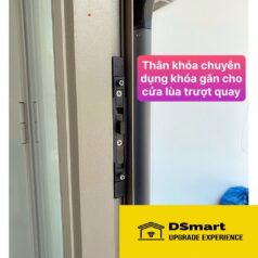 KHÓA ĐIỆN TỬ CỬA TRƯỢT LÙA QUAY NHÔM XINGFA NTQ38T 10 Khóa TTLock Lắp Âm Cửa Nhôm