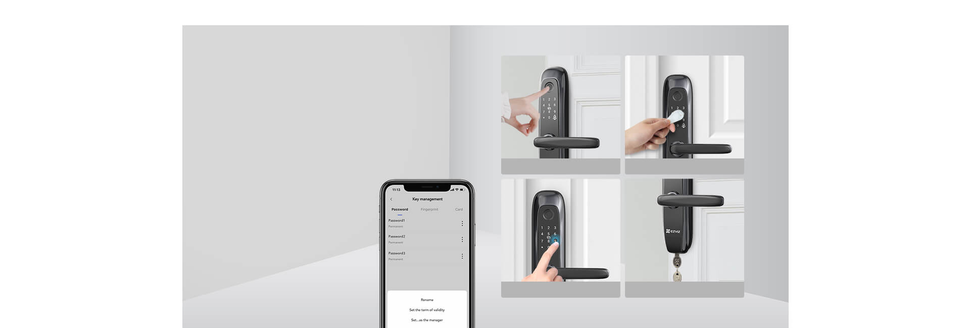 Khóa cửa EZVIZ L2S – Thiết kế hiện đại, phù hợp mọi không gian. Khóa cửa EZVIZ L2S – Thiết kế hiện đại, phù hợp mọi không gian.