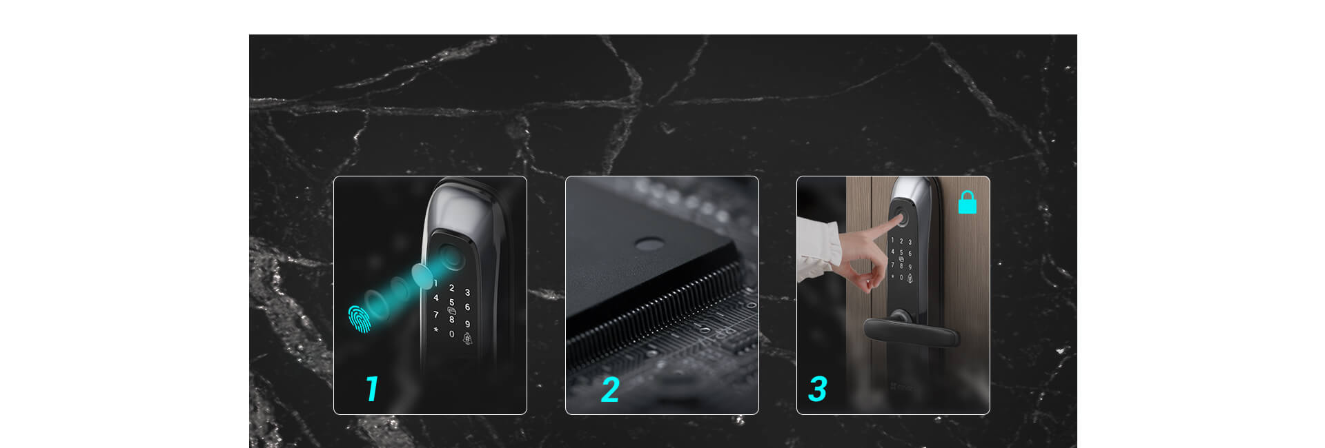 Mở cửa nhanh chóng với khóa vân tay thông minh EZVIZ L2S. Mở cửa nhanh chóng với khóa vân tay thông minh EZVIZ L2S.