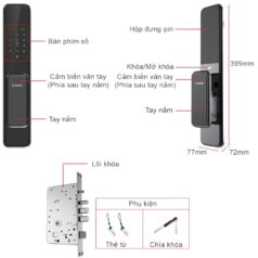 Khóa Điện Tử Vân Tay Push-Pull Bosch EL600 6 Khóa điện tử Bosch EL600 tự động