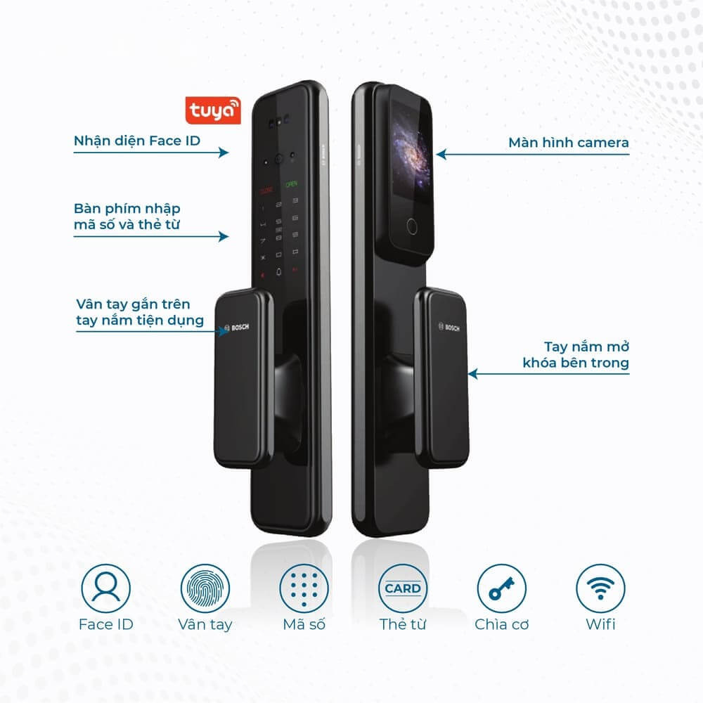 Khóa Điện Tử Bosch EL600VF Chống Nước Chống Mưa Khóa Điện Tử Bosch EL600VF Chống Nước Chống Mưa