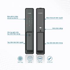 Khóa Cửa Vân Tay BOSCH FU 750 Cao Cấp 5 Khóa vân tay Bosch FU 750 chính hãng