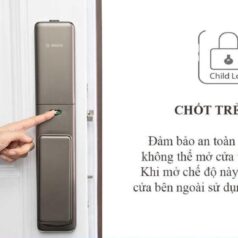 Khóa Cửa Vân Tay BOSCH FU 750 Cao Cấp 12 Bosch FU 750 dành cho cửa gỗ/cửa nhôm/cửa thép