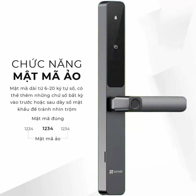 Khóa cửa thông minh cho cửa nhôm EZVIZ DL06 Pro quận Tân Bình TPHCM Khóa cửa thông minh cho cửa nhôm EZVIZ DL06 Pro quận Tân Bình TPHCM