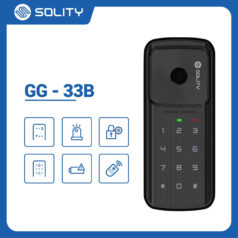 Trang chủ 167 Ảnh khóa điện tử cửa kính SOLITY GG-33B lắp đặt trên cửa kính cường lực.