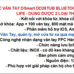 Đầu đọc vân tay DSmart DD28TUB Bluetooth 5 DSmart DD28TUB Bluetooth trang bị bàn phím cảm ứng hiện đại, thao tác mượt mà, độ bền cao.