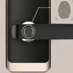 Khóa cửa vân tay Solity GM-7000BK cao cấp, bảo mật cao, chống cháy hiệu quả.