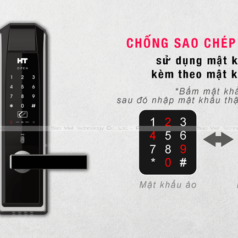 Khóa cửa điện tử Hyundai HT HDL-5200SK với tính năng cảnh báo đột nhập và ghi lại lịch sử mở khóa
