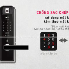 Mã số bảo mật với công nghệ mật mã ảo chống nhìn trộm trên khoá HDL-5290SK