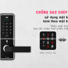 Giao diện nhập mật khẩu trên khóa Hyundai HT HDL-4700SK