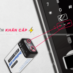 Cổng kích nguồn khẩn cấp bằng pin 9V cho khoá Hyundai HT HDL-5290SK