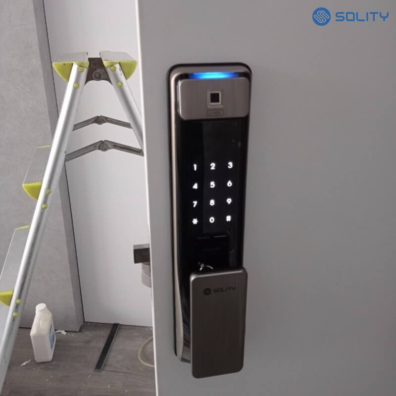 Công nghệ bảo mật cao cấp trên Solity GSP-2000BK Mã số ảo chống nhìn trộm và hệ thống cảnh báo xâm nhập trên khóa Solity GSP-2000BK