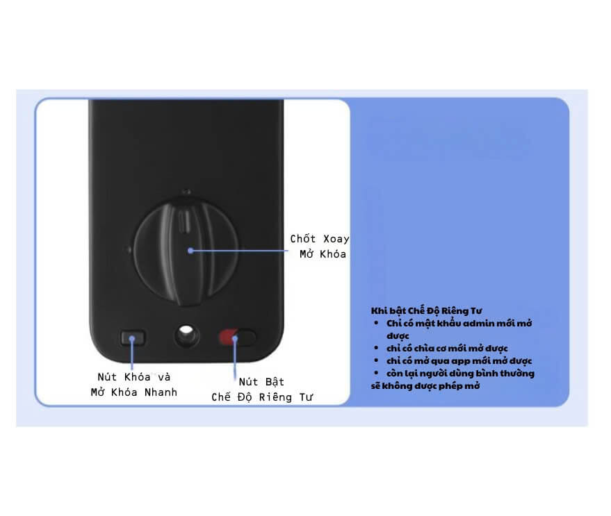 Khóa Thông Minh Tiết Kiệm Năng Lượng - DSmart DB01T Dùng Pin AA Hình ảnh khóa DSmart DB01T sử dụng 4 pin AA, tiết kiệm năng lượng và dễ thay thế.