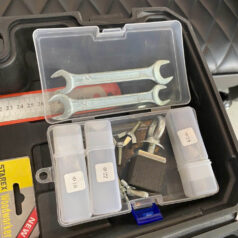 Bộ Dụng Cụ Phay Đục Lỗ Khóa Cửa Gỗ DSmartLock 4 Cữ khoan giúp điều chỉnh độ sâu và chiều rộng lỗ khoan một cách dễ dàng.