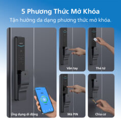 Khóa vân tay Philips DDL801-5HBS hỗ trợ kết nối Wi-Fi mở từ xa bằng điện thoại