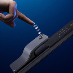 Khóa vân tay Philips DDL801-5HBS sử dụng mặt kính chống trầy xước, chịu lực cao