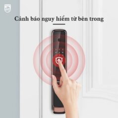 Khóa cửa Philips 9300 màu đồng đỏ, tạo điểm nhấn cho không gian sống